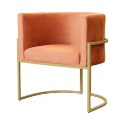 Kit 02 Poltronas Decorativa Luana Luxo Veludo Cores - DS Estofados - Terracota - 4 Kit 02 Poltronas Decorativa Luana Luxo Veludo Cores - DS Estofados - Terracota - 4