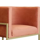 Ver imagem 5 de Kit 02 Poltronas Decorativa Luana Luxo Veludo Cores - DS Estofados - Terracota