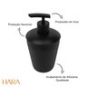 Dispenser Sabonete Aço Inox Preto Fosco Banheiro Lavabo Pia - 6