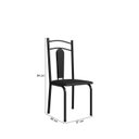Ver imagem 4 de Mesa Compact 109x68cm Tampo em MDF com 4 Cadeiras Estofadas Madri Marrom/Preto/Nature