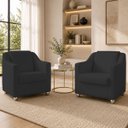 Ver imagem 1 de Kit 2 Poltrona Decorativa para Sala de Espera Mila Recepção Escritório Consultório Corino