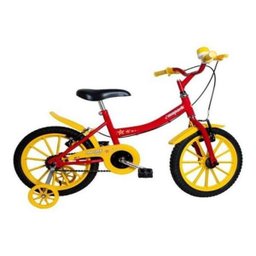 Bicicleta Monark Kids Aro 16 Vermelho E Amarelo Cod 53097-4 - 1