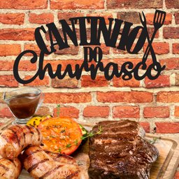 Painel Decorativo Cantinho Do Churrasco Mdf Espátula Gourmet - 2