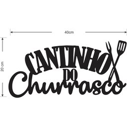 Painel Decorativo Cantinho Do Churrasco Mdf Espátula Gourmet - 3