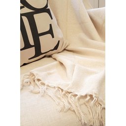 Manta xale sofá e cama CRU 2,20x1,50m tear artesanal decorativa protetora - 5