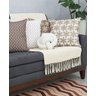 Manta xale sofá e cama CRU 2,20x1,50m tear artesanal decorativa protetora - 6