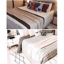 Manta xale sofá e cama CRU 2,20x1,50m tear artesanal decorativa protetora - 7