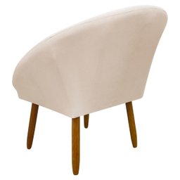 Poltrona Decorativa para Sala Recepção Manicure Consultório Stella Suede - 5