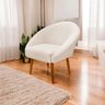 Poltrona Decorativa para Sala Recepção Manicure Consultório Stella Suede - 2