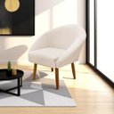 Ver imagem 1 de Poltrona Decorativa para Sala Recepção Manicure Consultório Stella Suede