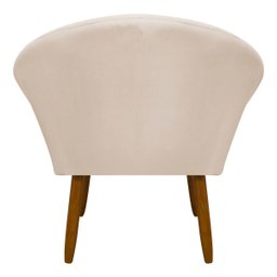Poltrona Decorativa para Sala Recepção Manicure Consultório Stella Suede - 6