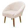 Poltrona Decorativa para Sala Recepção Manicure Consultório Stella Suede - 1