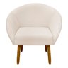 Poltrona Decorativa para Sala Recepção Manicure Consultório Stella Suede - 4