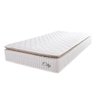 Colchão Solteiro Molas Ensacadas City Pillow Top 88x188x23cm Branco-bege Hellen Branco-bg - 1