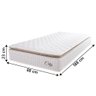 Colchão Solteiro Molas Ensacadas City Pillow Top 88x188x23cm Branco-bege Hellen Branco-bg - 3