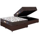 Ver imagem 4 de Cama Box Baú Casal: Colchão Espuma D33 Polar Pérola + Base Crc Courano Brown(138x188)