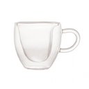 Ver imagem 5 de Conjunto 2 Xicaras Cafe Dupla Parede Vidro Heart 80ml Lyor