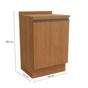Ver imagem 3 de Balcão de Cozinha 60 Cm Mônica 1 Porta Canela - Kappesberg