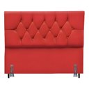 Ver imagem 1 de Cabeceira para Cama Box King 195 Cm Manuela com Frame Suede Vermelho