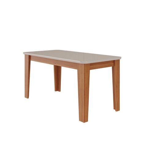 Mesa para Sala de Jantar Estela 1,60 c/ Vidro