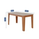 Ver imagem 3 de Mesa para Sala de Jantar Estela 1,60 c/ Vidro