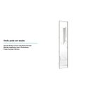 Ver imagem 2 de Porta para Closet com Espelho Individual 50cm com Puxador Perfil Inox Luciane Móveis