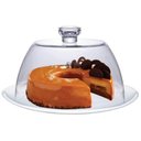 Ver imagem 1 de Boleira White com Tampa Opaline em Vidro Ø25cm - Ruvolo