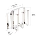 Ver imagem 3 de Porta Copos em Aço Inox para 6 Copos