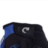 Luva Gel Para Ciclismo Meio Dedo Azul - 2