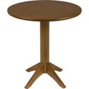 Ver imagem 6 de Mesa de Madeira Tramontina London Redonda em Tauarí Amêndoa 2 Lugares 70 Cm