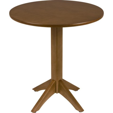 Mesa de Madeira Tramontina London Redonda em Tauarí Amêndoa 2 Lugares 70 Cm