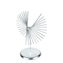 Ver imagem 1 de Escultura Enfeite de Ferro Prateado Decorativo para Mesa