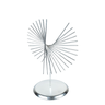 Escultura Enfeite de Ferro Prateado Decorativo para Mesa - 1