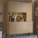 Ver imagem 2 de Cozinha Compacta 8p 1g 161 Cm Slow Freijo Vanilla Cp Riscatto Freijo Ktp