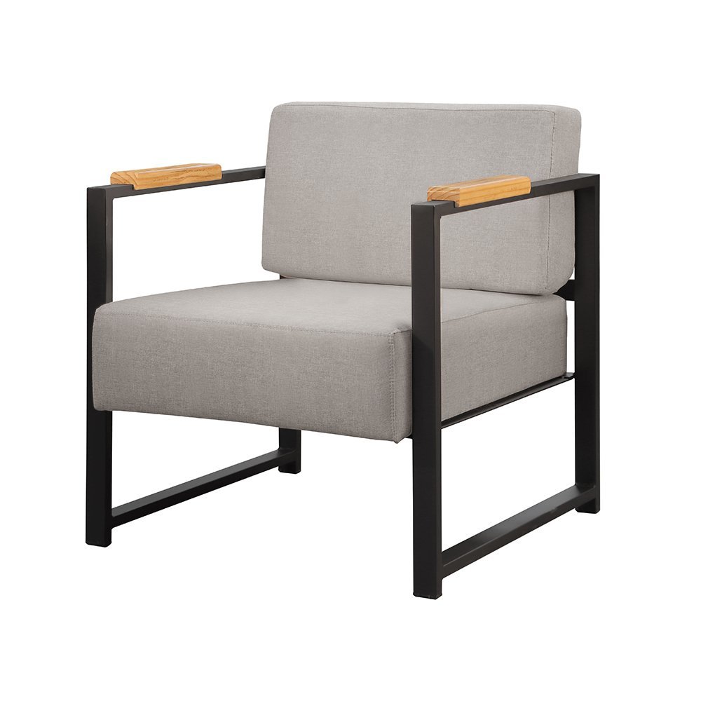 Poltrona Kira Armchair Decor Linho Cinza