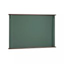 Ver imagem 2 de Conjunto Rack 60503 + Painel 50513 para Sala Pés Luiz Xv 2 Gavetas 2 Portas - Verde Musgo/imbuia