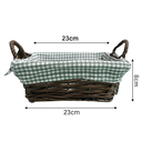 Ver imagem 2 de Cesta com Alça Tecido Mundiart 23x23x8cm Organizadora Premium Estilo Funcional
