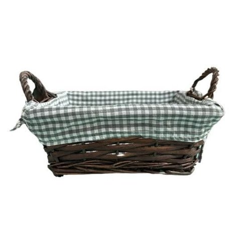 Cesta com Alça Tecido Mundiart 23x23x8cm Organizadora Premium Estilo Funcional