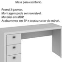Ver imagem 3 de Mesa para Escritório Home Office ME4102 MDP Branco - Gran Belo
