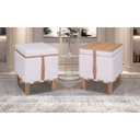 Ver imagem 1 de Puff Flex Quadrado Baú Mesa de Centro 3 em 1