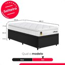 Ver imagem 3 de Cama Box Baú Solteiro Suede Preto + Colchão Life D33 Pillow Top 61x88x188cm Branco - e-Shop Casa