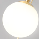 Ver imagem 6 de Luminária Lustre Pendente 215cm Jabuticaba Globo Vidro 15cm Metal Teto Gimpo Pj15:dourada