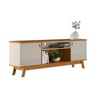 Ver imagem 3 de Rack para TV Colorado 180cm MDP e MDF Retrô com Pés Palito Off White Casah