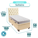 Ver imagem 3 de Kit Cama Box Bau + Cabeceira + Colchão Solteiro D23 - D23 - Inducol
