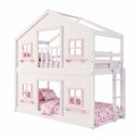 Ver imagem 2 de Beliche Infantil Montessoriano Casinha Dos Sonhos com Fechamento Inferior em Madeira Maciça Branco/