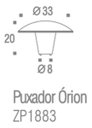 Ver imagem 3 de Puxador Órion 33Mm Dourado Zen