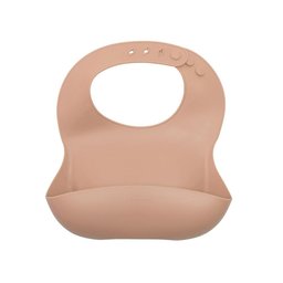 Babador de Silicone com Pega Migalhas Piccolo Terracota - Infanti - 1