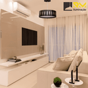 Ver imagem 5 de Pendente Madeira Ripado Redondo 50x50cm - Preto