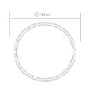 Ver imagem 3 de Pendente Madeira Ripado Redondo 50x50cm - Preto