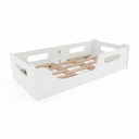 Ver imagem 2 de Cama Montessoriana Infantil 100% MDF com Estrado Madeira para Colchão 150x70cm - Branco